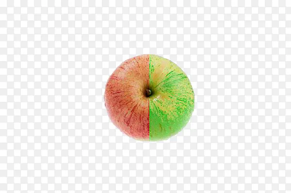 一半红一半绿苹果