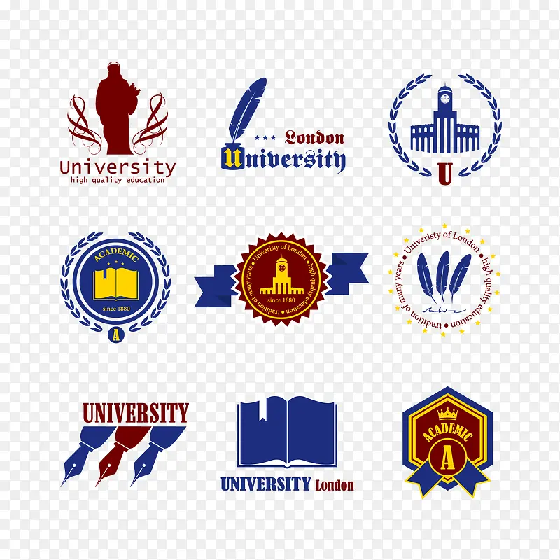 学院学校LOGO图标