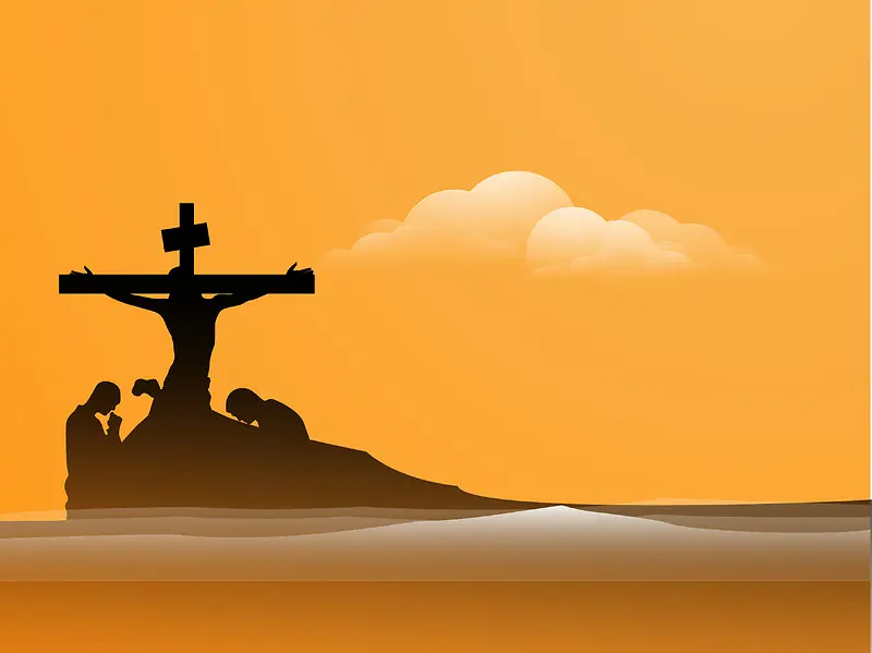 星期五的背景与宗教基督教的十字架背景素材