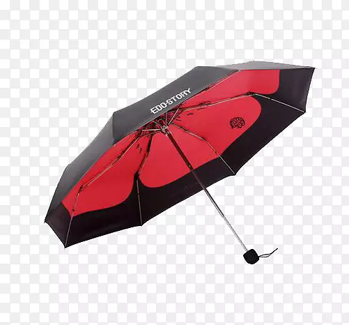 大红花折叠伞