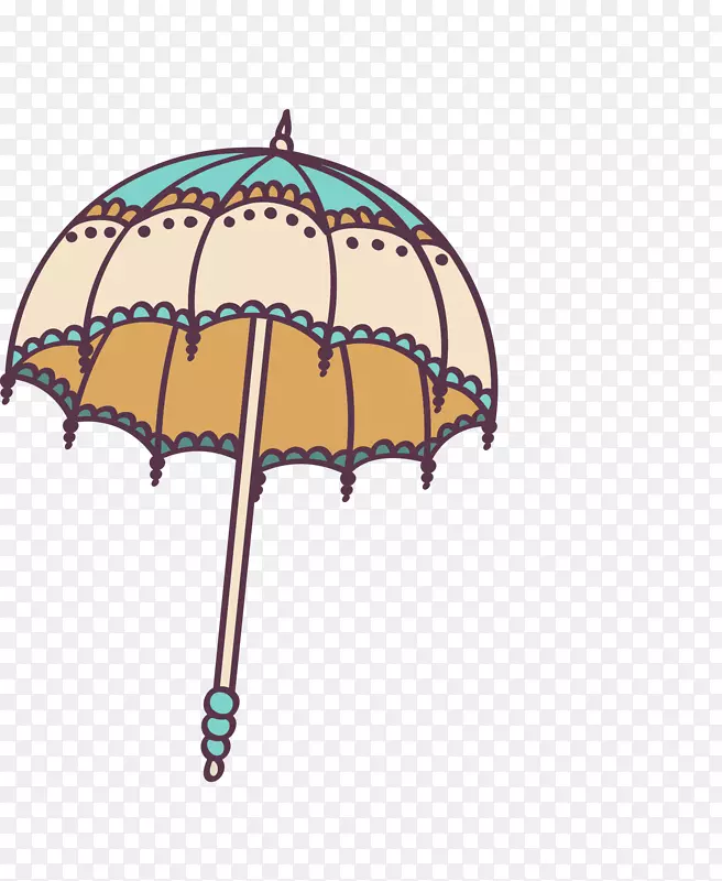 可爱小清新装饰海报装饰雨伞