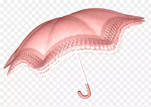 花边粉色雨伞免扣高清png素材图片