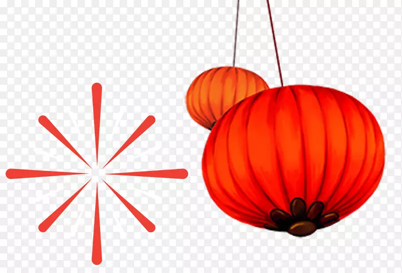 中国传统节日春节海报灯笼