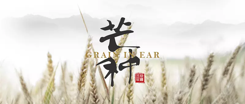 水墨风芒种首图