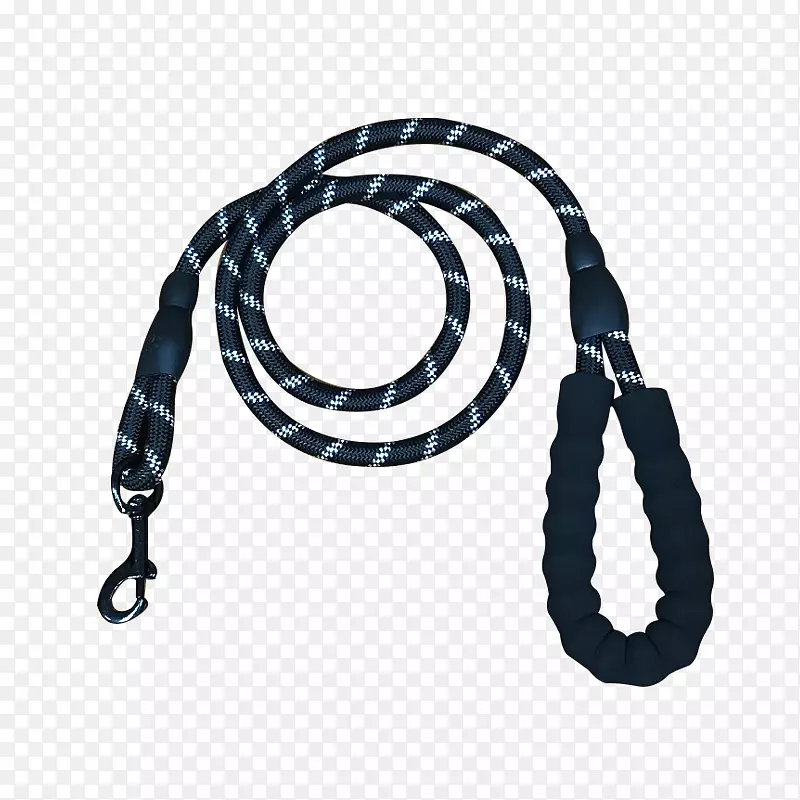 黑色带花纹绳子，黑色狗绳子，狗绳子
