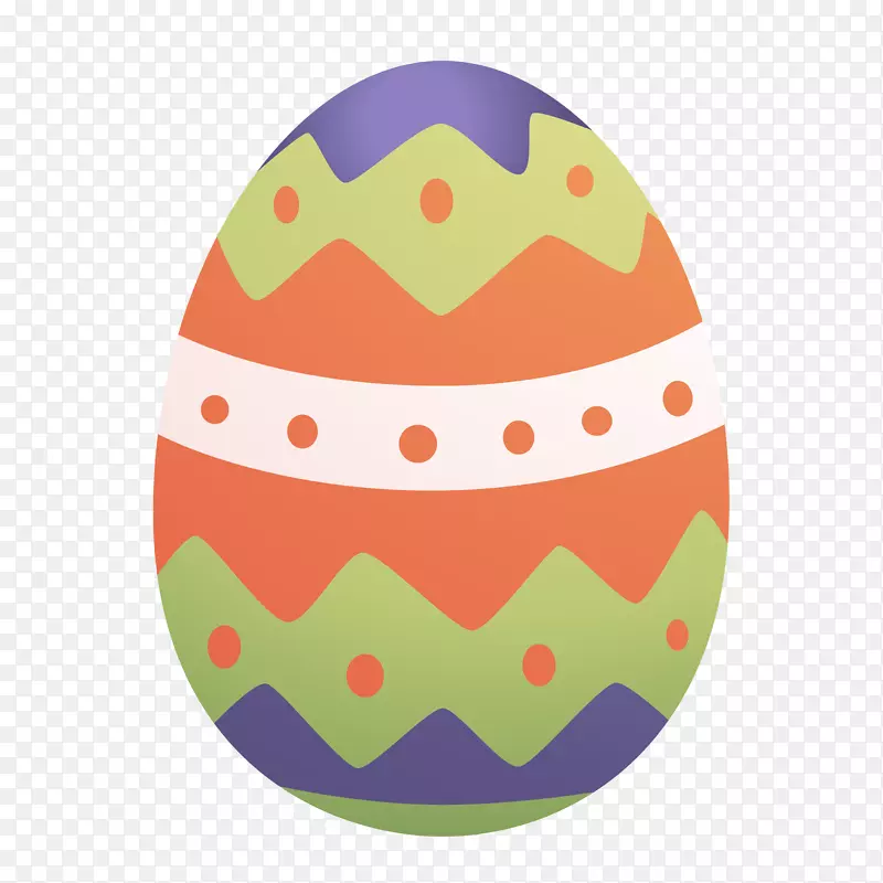 矢量手绘复活节时尚彩蛋