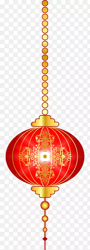 金色中国风灯笼装饰图案