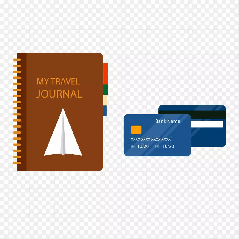 旅行社旅行银行卡图标设计素材