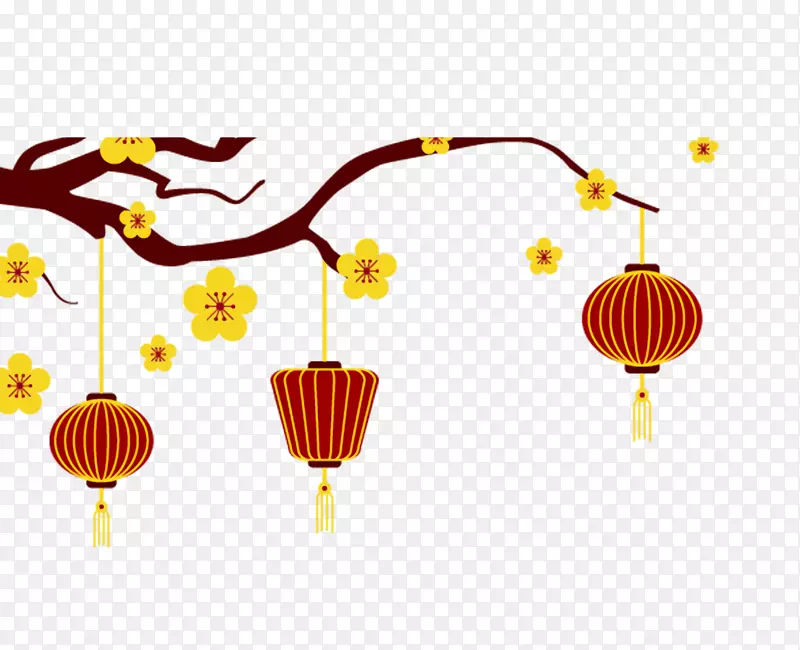 中国风元旦海报背景元素设计