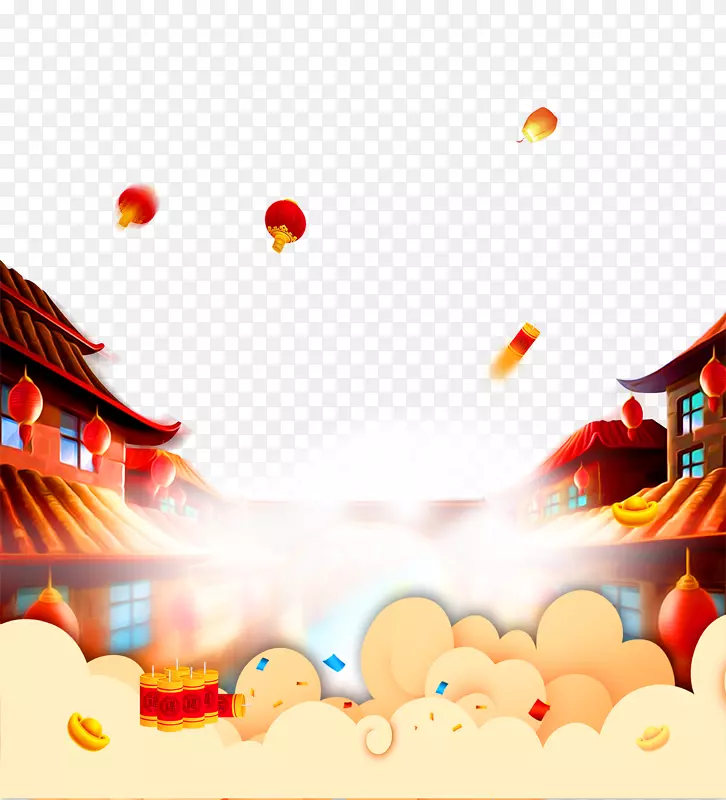 喜庆春节背景设计
