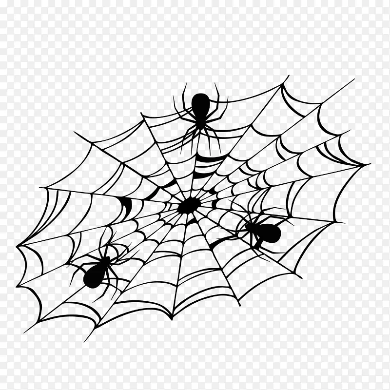 蜘蛛网装饰素材图案