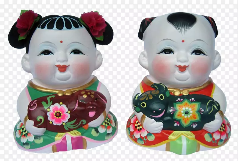 中国民间陶瓷娃娃