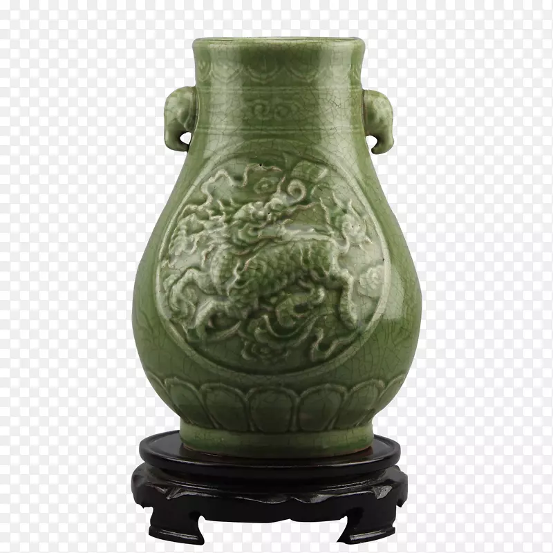 古瓷器青釉瓶