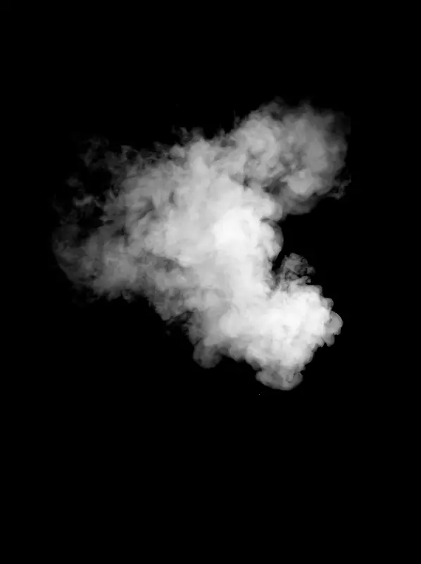 漂浮飘散的白色热气云朵烟雾 免扣素材