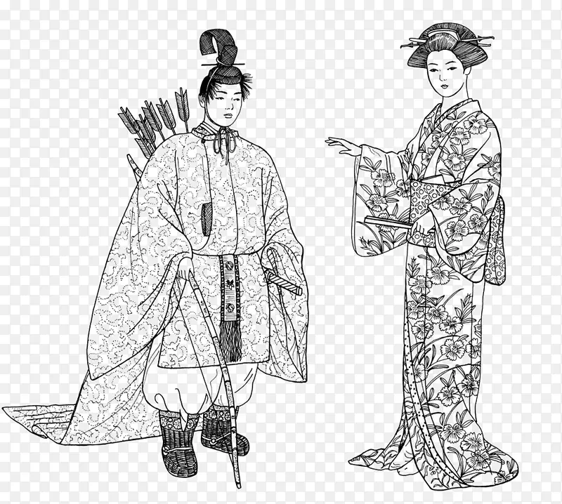 日本古代传统服饰