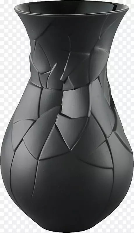 深灰色中国风花瓶抠图