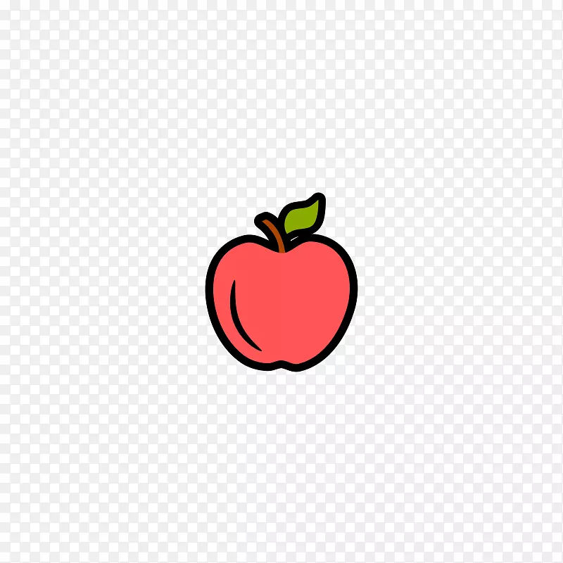 手绘卡通水果苹果素材