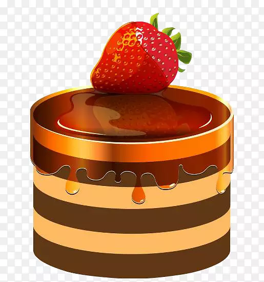 草莓巧克力蛋糕甜点