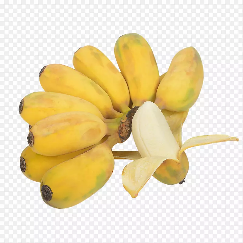 一串黄色小清新淘宝小米蕉水果免