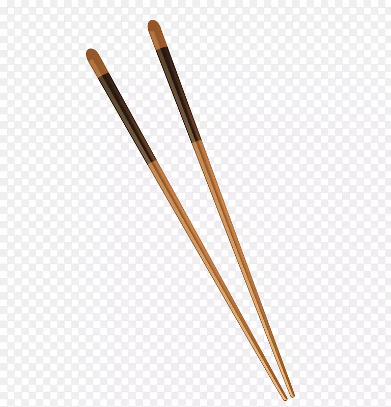一双矢量传统筷子