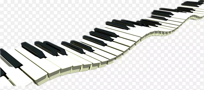 黑白键盘钢琴