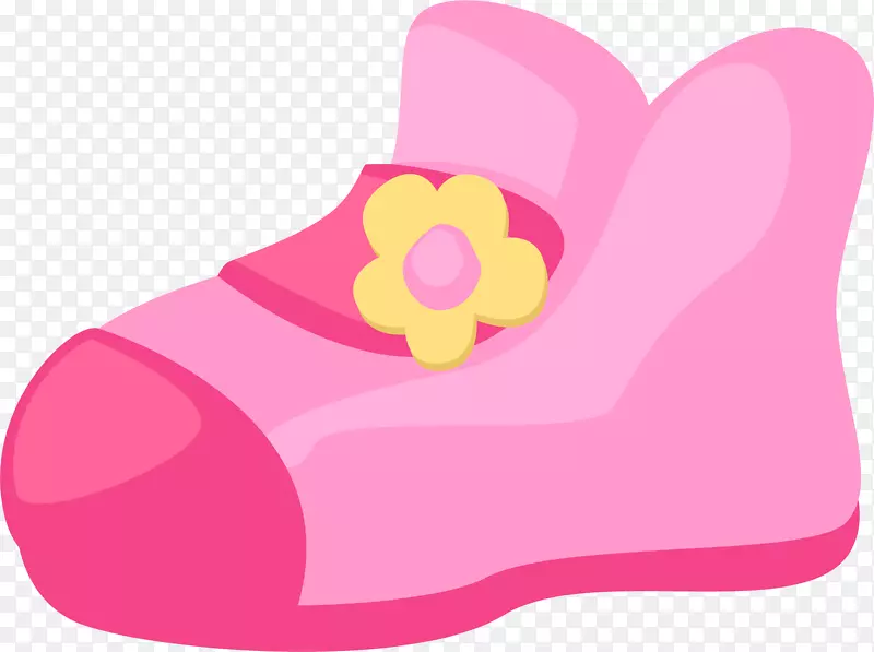 粉色简约可爱儿童鞋子