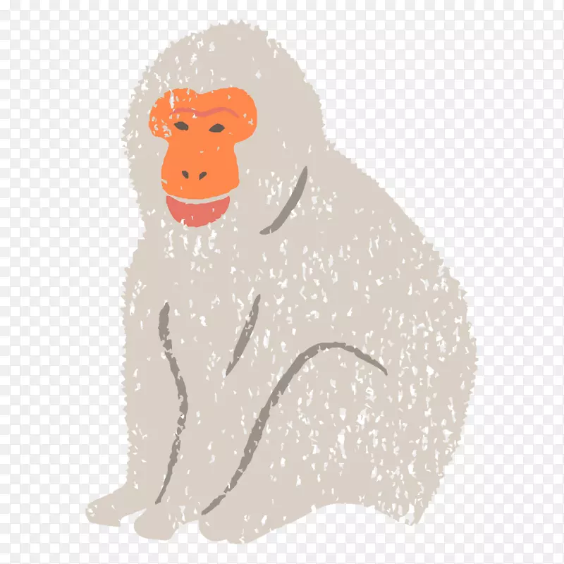 卡通手绘猴子猩猩