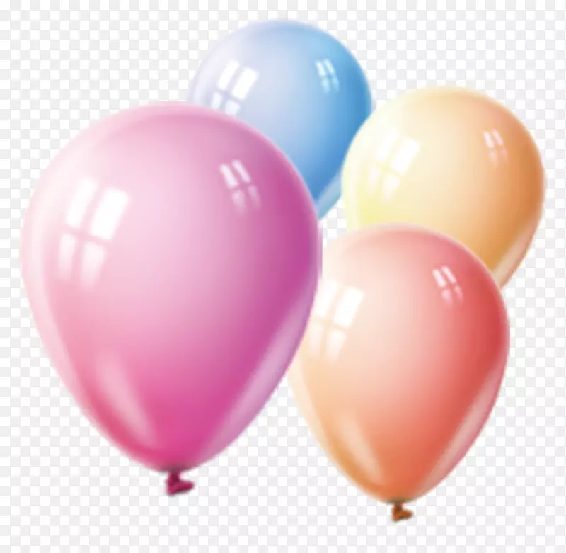 手绘彩色装饰氢气球