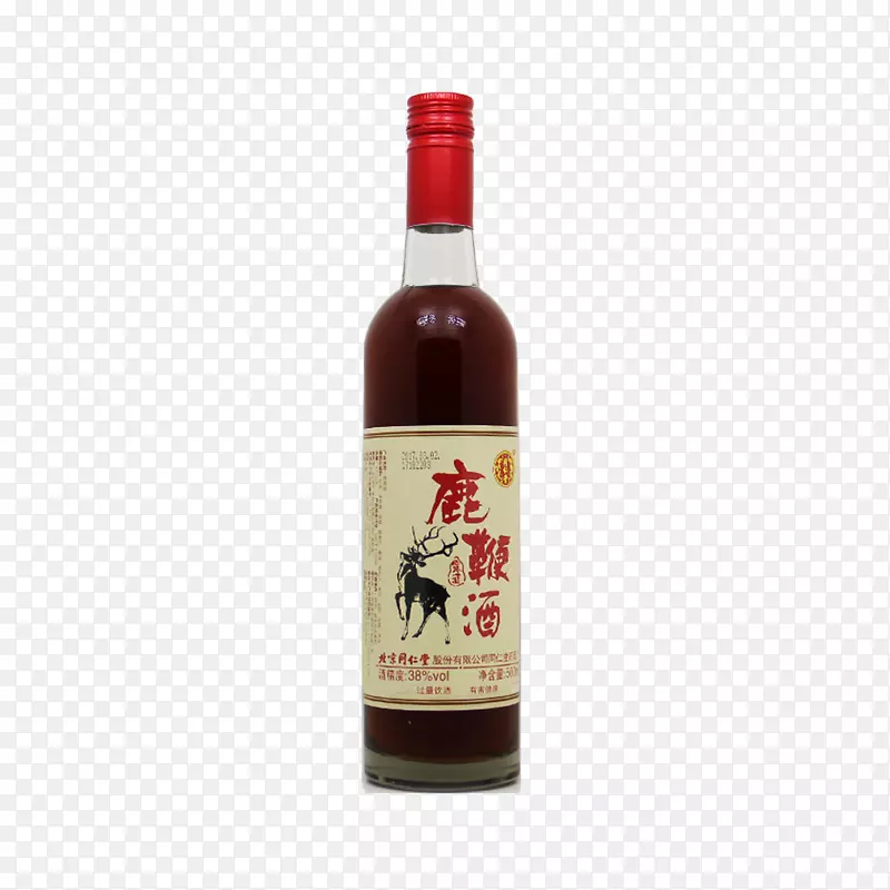 一瓶鹿鞭酒广告设计