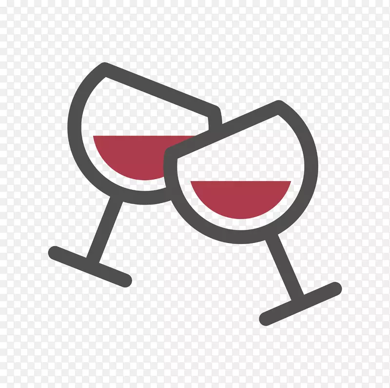 手绘卡通红酒杯碰杯PNG图片素材下载_图片编号bqanpwby-免抠素材网