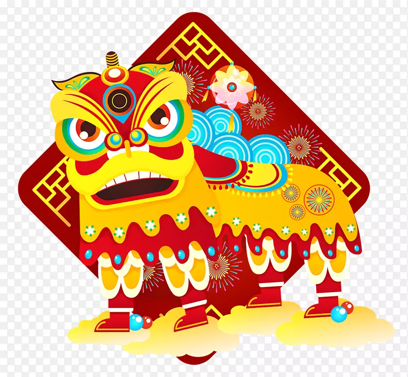 2019新年中国风舞狮
