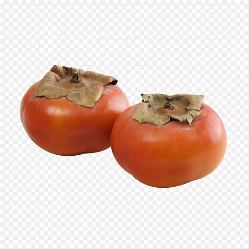 实物两个红柿子