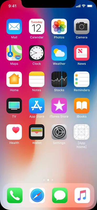 iPhone X主屏幕Icon