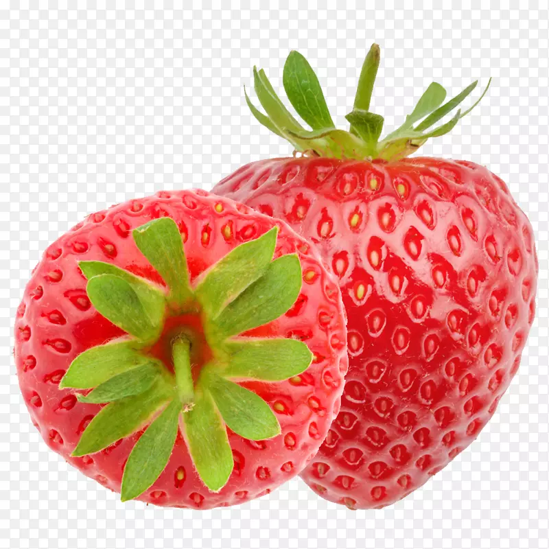 新鲜草莓展示图案
