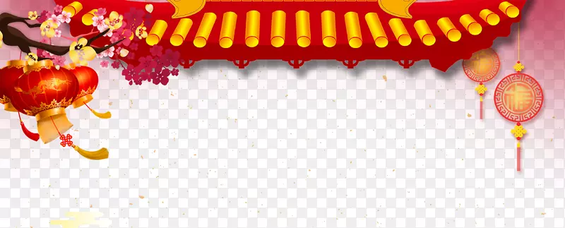 2019猪年大红灯笼传统新年