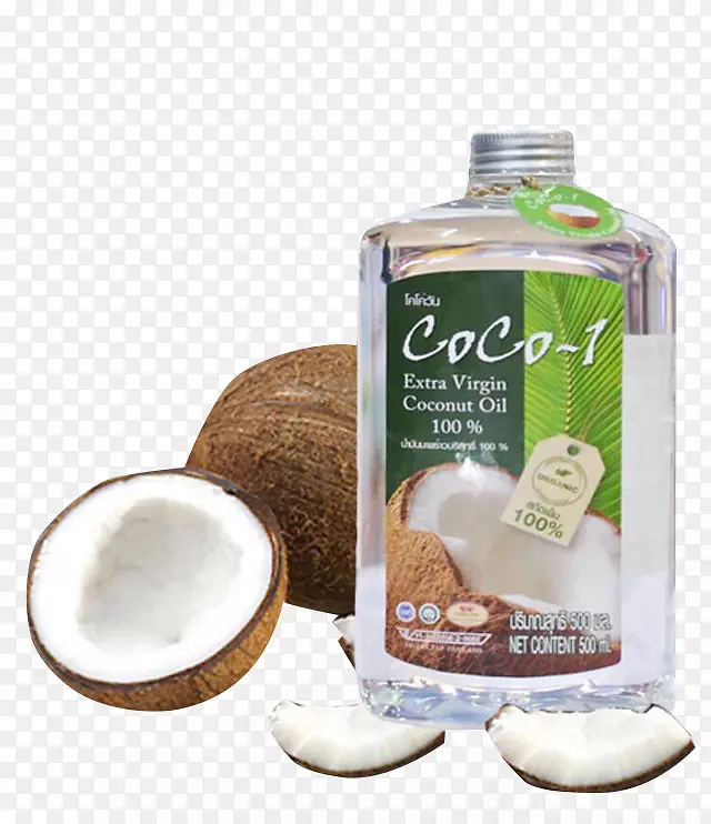 大瓶装椰子油产品素材