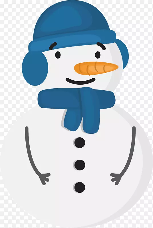 戴帽子雪人