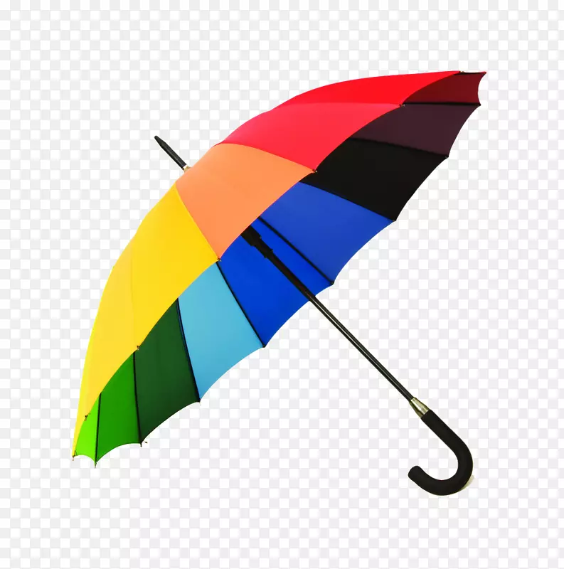 不同颜色雨伞