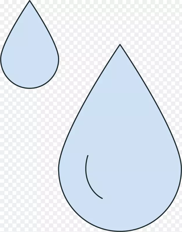 蓝色雨滴装饰图标