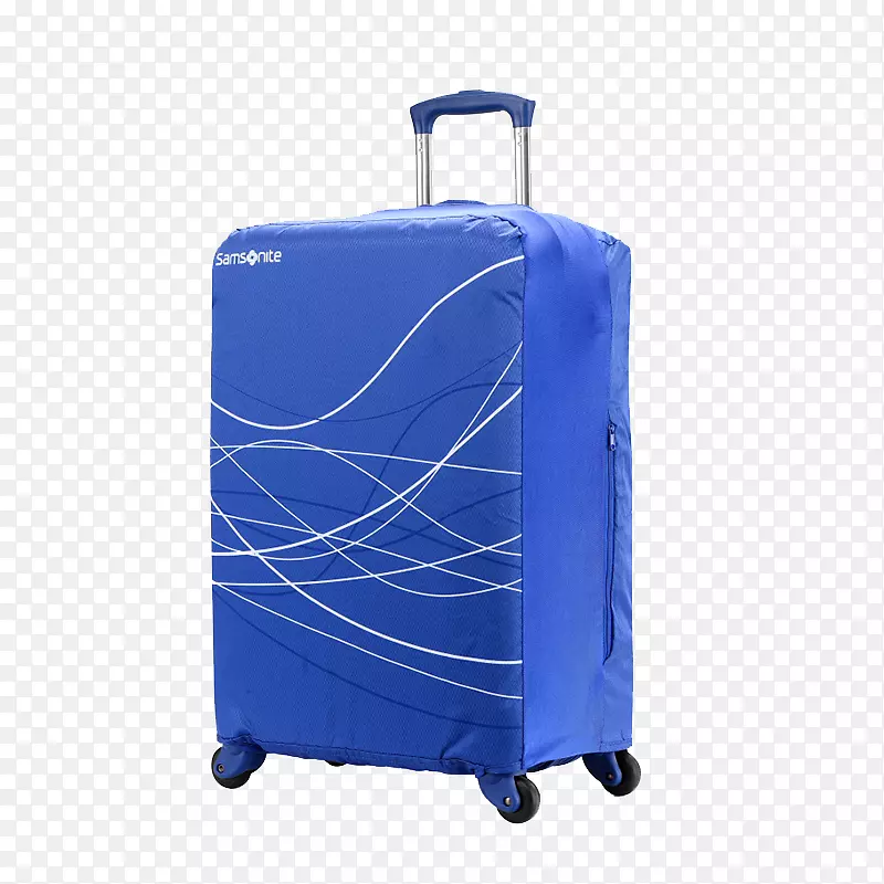 蓝色可折叠行李箱
