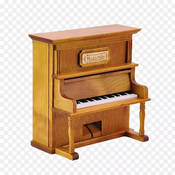 木质钢琴八音盒