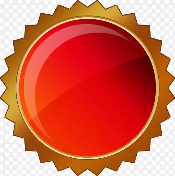 齿轮 形状 圆形 红色 PNG 圆形标签
