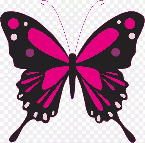 卡通蝴蝶粉色