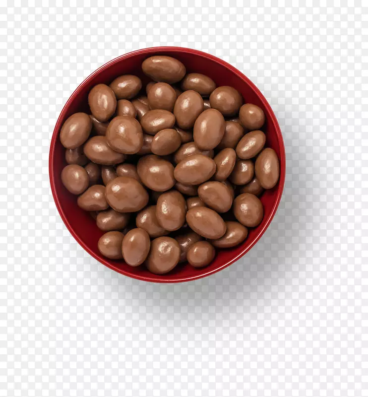 巧克力豆的碗中实物