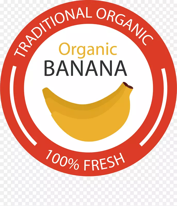 香蕉标签矢量图