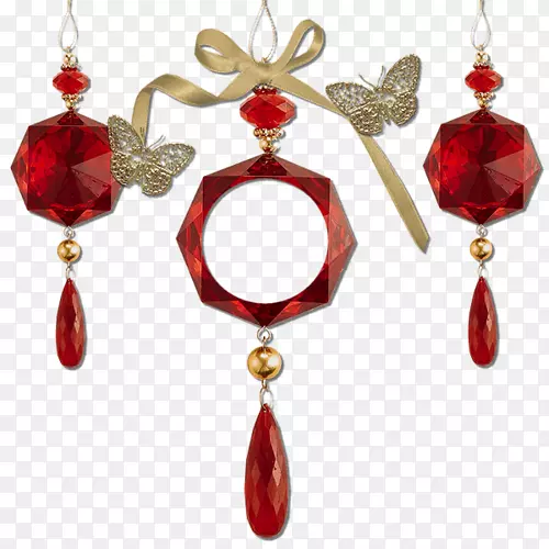 超华丽红宝石镶嵌装饰