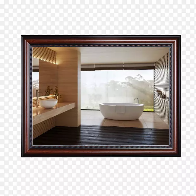 古典方形浴室镜子