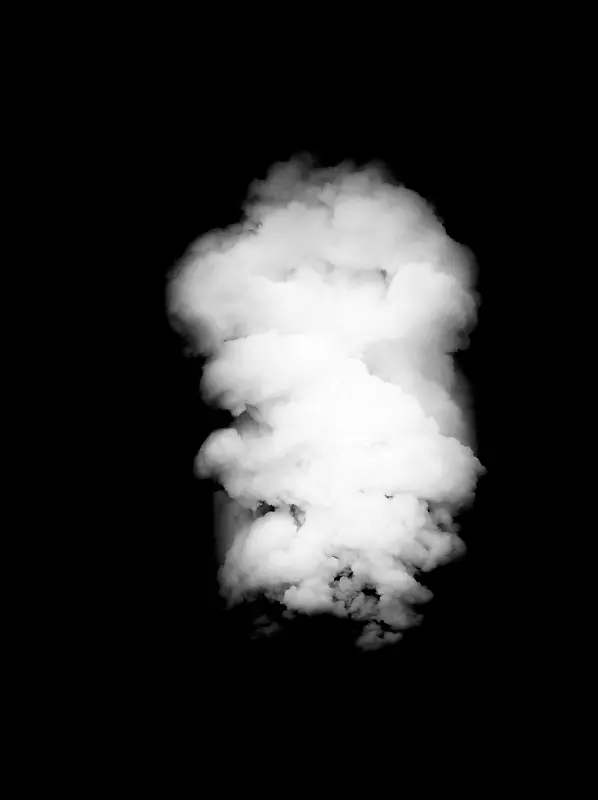 漂浮飘散的白色云朵烟雾热气 免扣素材
