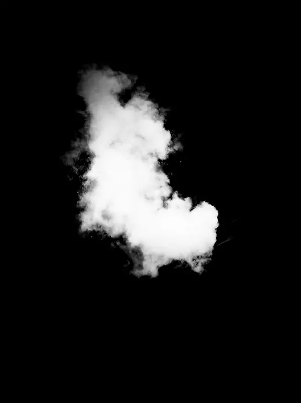 漂浮飘散的白色云朵烟雾热气的免扣素材