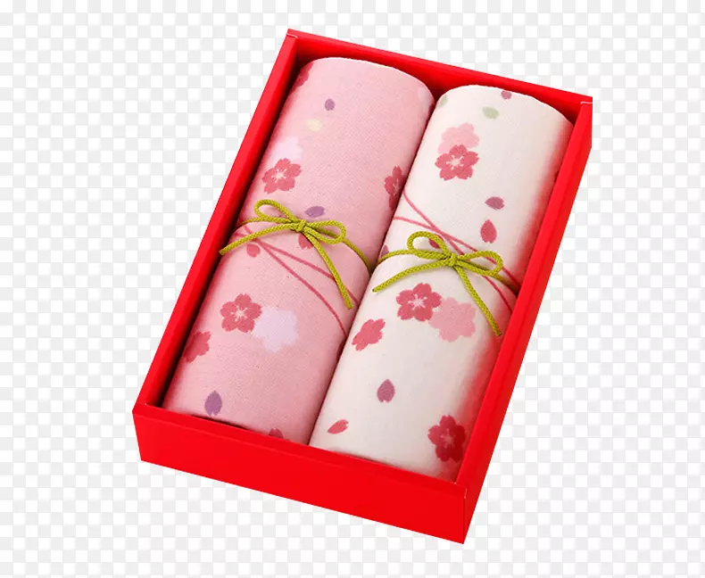 樱花图案毛巾礼盒